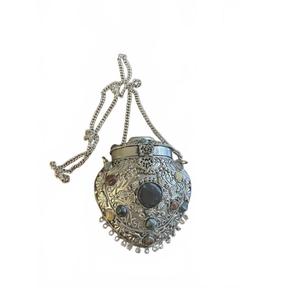 Sajai Handcrafted Evening Bag with Gemstone Accents